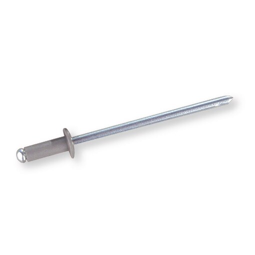 Blind rivet, flat head, Ø 3,2 x 8, aluminium/steel, RAL 7035